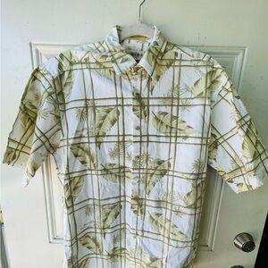 Palm Pattern Men's Casual Shirt